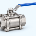 Three-Piece Threaded manual valve — AI product illustration