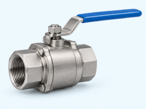 Two-Piece Threaded manual valve — AI product illustration